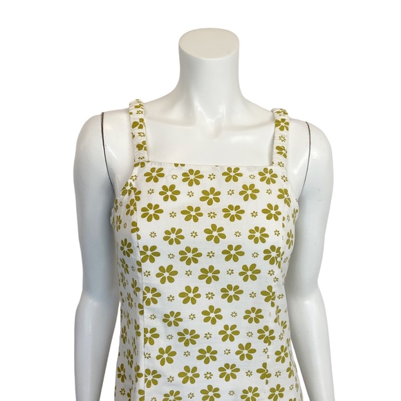 Billabong | Women's Green and White Floral Print Mini Dress | Size: M - Picture 2 of 9